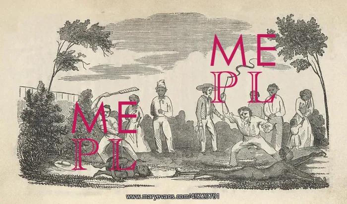: Illustration of the beatings given to fugitive ? : Illustration of the beatings given to fugitive ?