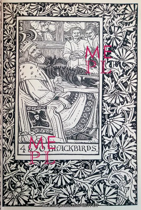 : Illustration, Four and Twenty Blackbirds : Illustration, Four and Twenty Blackbirds