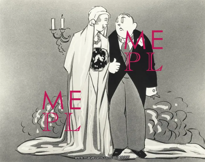  : Illustration of bride and groom