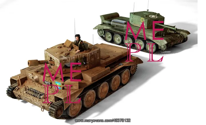 : Illustration of the British cruiser tanks, A27M : Illustration of the British cruiser tanks, A27M