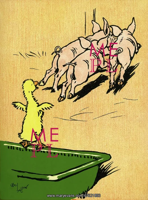 : Illustration by Cecil Aldin, Farm Babies : Illustration by Cecil Aldin, Farm Babies