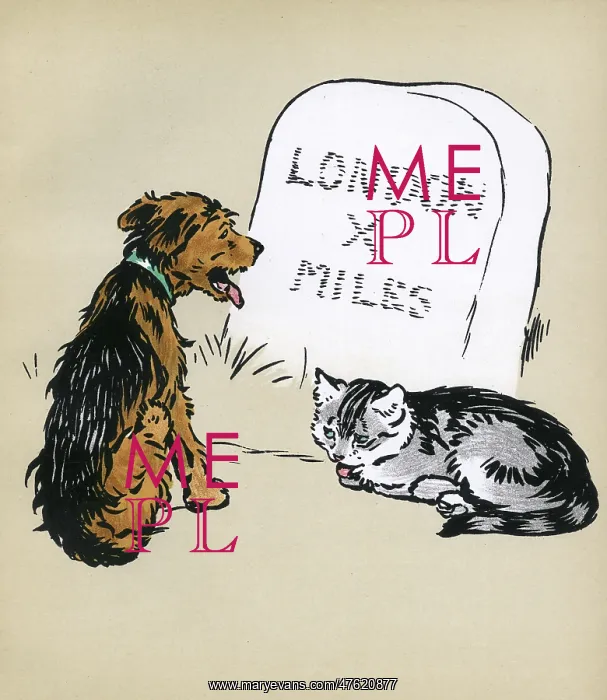 : Illustration by Cecil Aldin, Jack and Jill : Illustration by Cecil Aldin, Jack and Jill