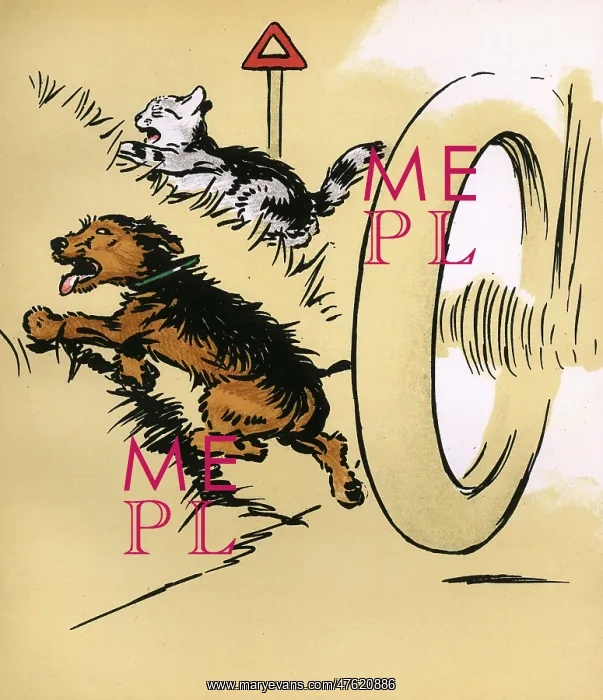 : Illustration by Cecil Aldin, Jack and Jill : Illustration by Cecil Aldin, Jack and Jill