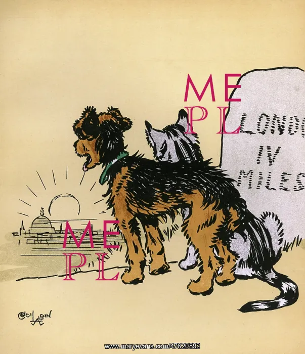 : Illustration by Cecil Aldin, Jack and Jill : Illustration by Cecil Aldin, Jack and Jill