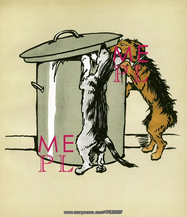 : Illustration by Cecil Aldin, Jack and Jill : Illustration by Cecil Aldin, Jack and Jill