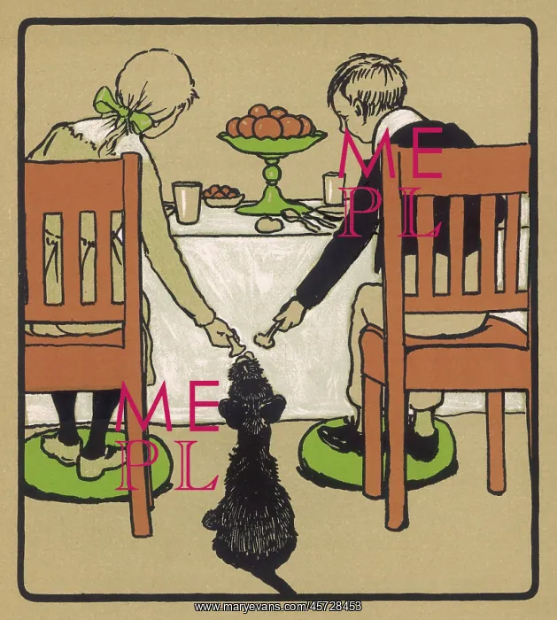 : Illustration by Cecil Aldin - Rough and Tumble : Illustration by Cecil Aldin - Rough and Tumble