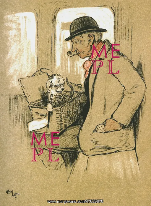 : Illustration by Cecil Aldin, The Snob : Illustration by Cecil Aldin, The Snob