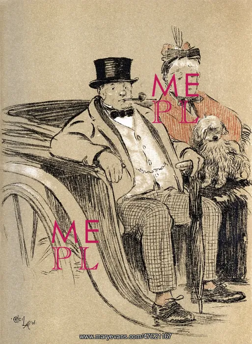 : Illustration by Cecil Aldin, The Snob : Illustration by Cecil Aldin, The Snob
