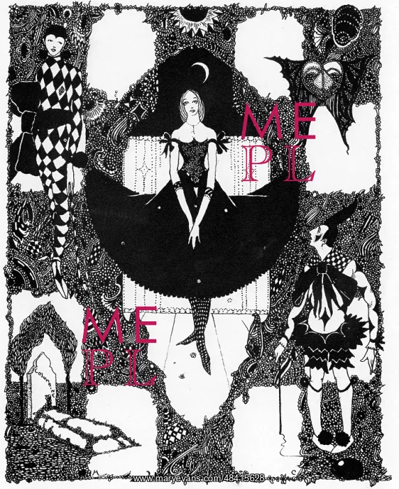  : Illustration, Columbine by Harry Clarke