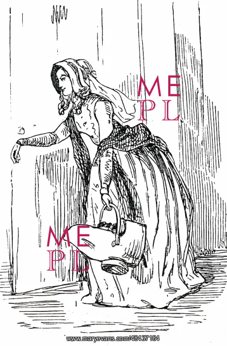 : Illustration depicting Becky Sharp : Illustration depicting Becky Sharp