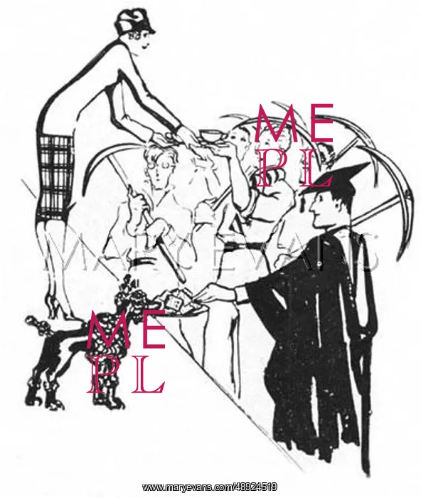 : An illustration depicting the General Strike : An illustration depicting the General Strike