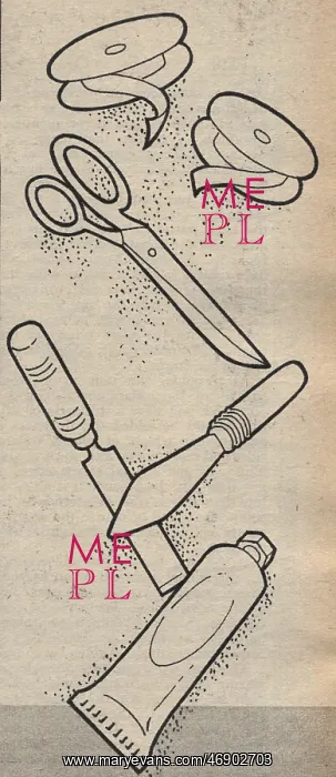 : Illustration of DIY tools from Practical Householder, Octobe : Illustration of DIY tools from Practical Householder, Octobe