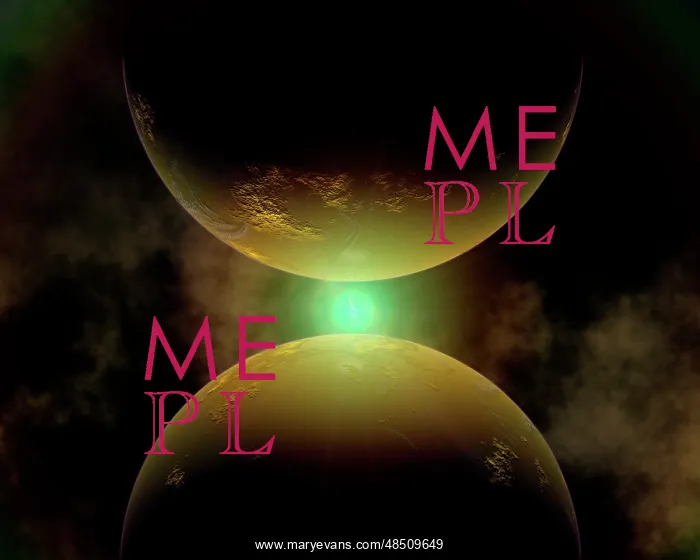 : Illustration of a double sunrise on twin worlds : Illustration of a double sunrise on twin worlds