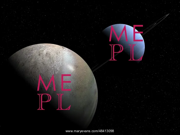 : Illustration of the gas giant planet Neptune and its ? : Illustration of the gas giant planet Neptune and its ?