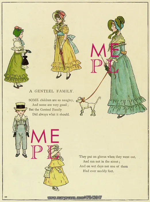 : Illustration, A Genteel Family : Illustration, A Genteel Family