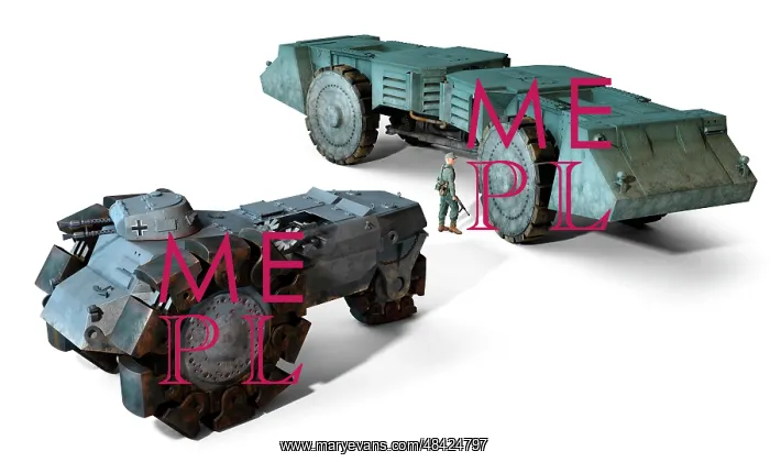 : Illustration of two German prototypes of mine : Illustration of two German prototypes of mine