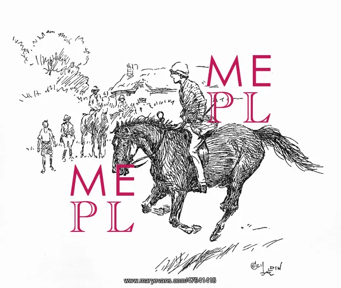 : Illustration, girl riding with hands in pockets : Illustration, girl riding with hands in pockets