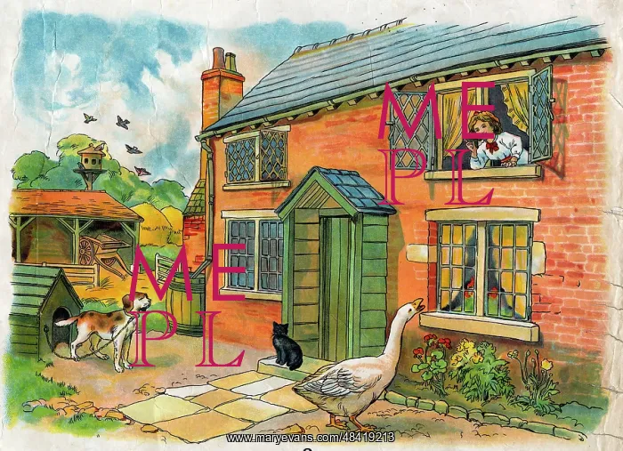  : Illustration, Goosey Goosey Gander