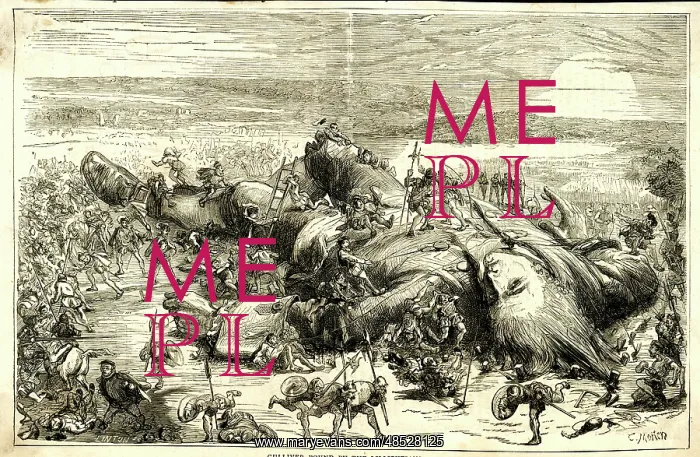 : Illustration, Gulliver's Travels : Illustration, Gulliver's Travels