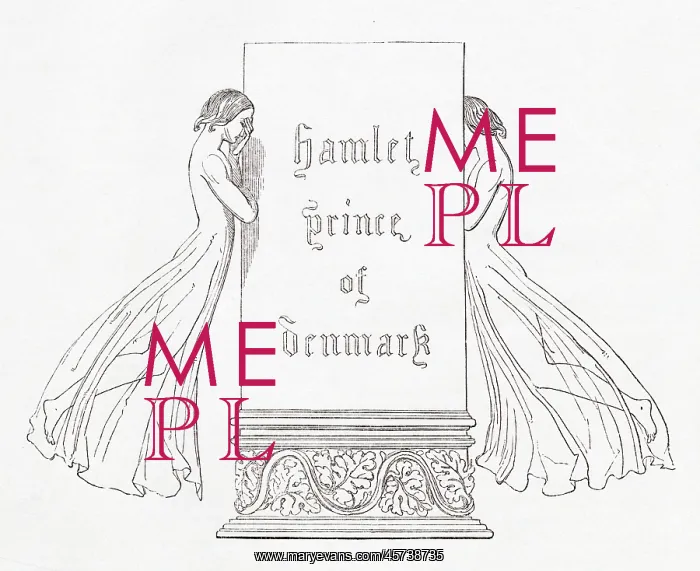 : Illustration, Hamlet, by William Shakespeare : Illustration, Hamlet, by William Shakespeare