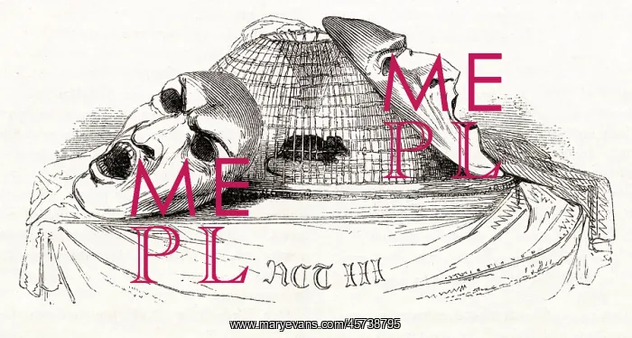 : Illustration, Hamlet, by William Shakespeare : Illustration, Hamlet, by William Shakespeare