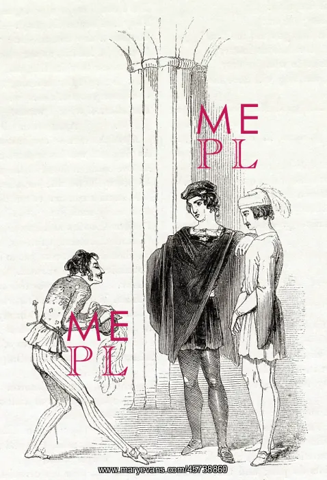 : Illustration, Hamlet, by William Shakespeare : Illustration, Hamlet, by William Shakespeare