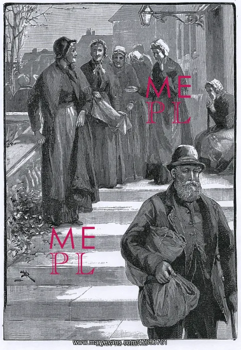 : Illustration - Leaving the Workhouse : Illustration - Leaving the Workhouse