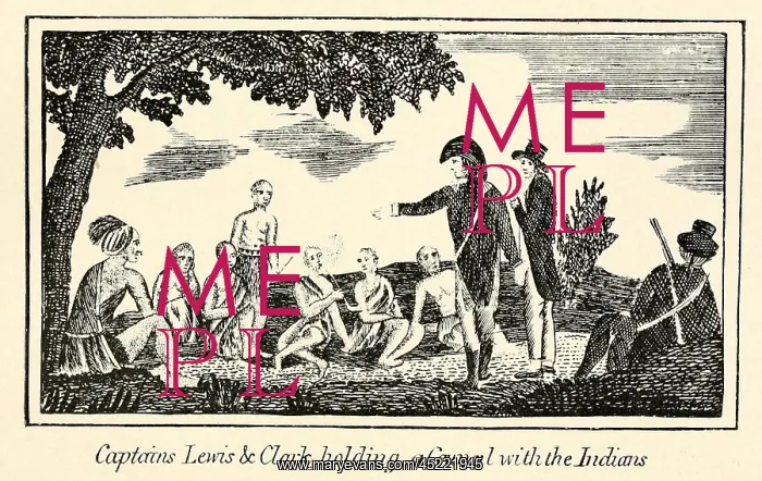 : Illustration from Lewis and Clark's journal ? : Illustration from Lewis and Clark's journal ?