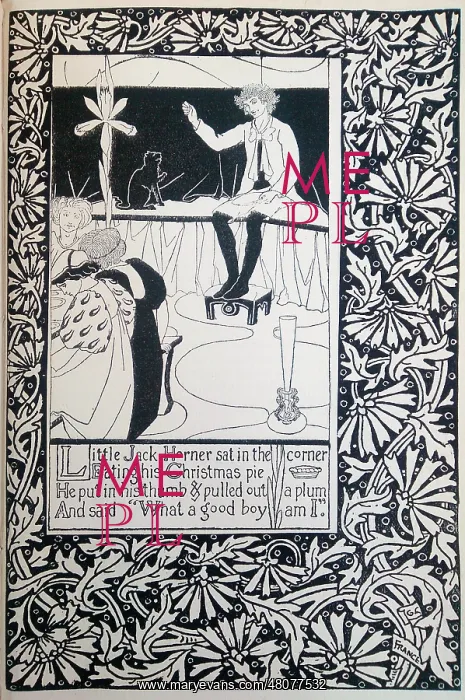 : Illustration, Little Jack Horner : Illustration, Little Jack Horner