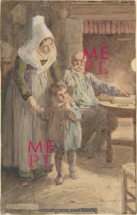 : Illustration for Little Peter: A Christmas Morality : Illustration for Little Peter: A Christmas Morality