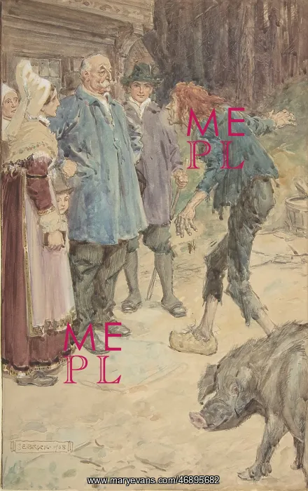 : Illustration for Little Peter: A Christmas Morality : Illustration for Little Peter: A Christmas Morality