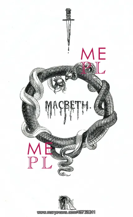 : Illustration, Macbeth, by William Shakespeare : Illustration, Macbeth, by William Shakespeare
