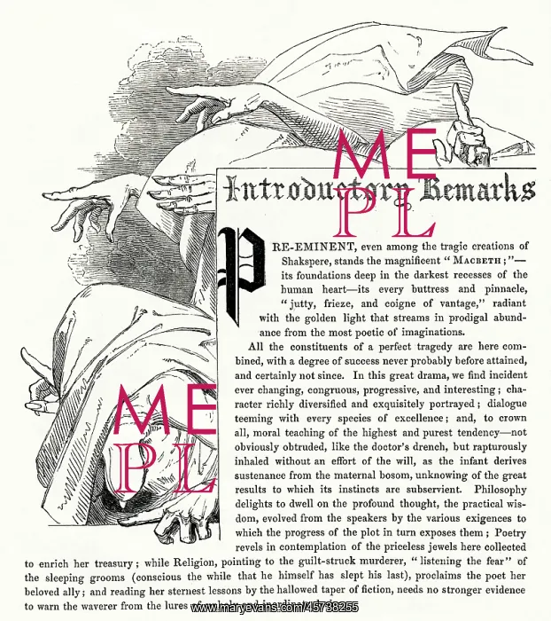 : Illustration, Macbeth, by William Shakespeare : Illustration, Macbeth, by William Shakespeare