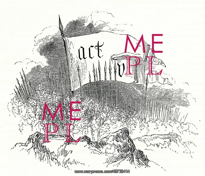 : Illustration, Macbeth, by William Shakespeare : Illustration, Macbeth, by William Shakespeare