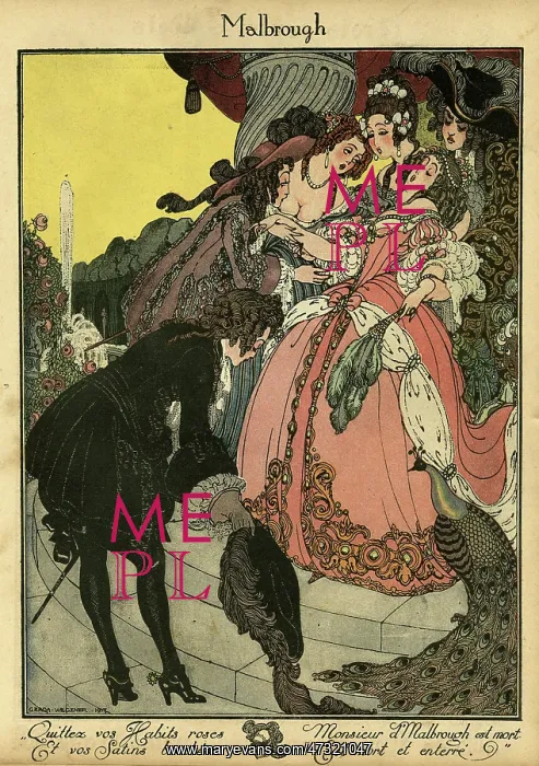 : Illustration, Malbrough is going to war : Illustration, Malbrough is going to war