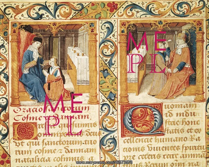 : Illustration of the manuscript Studio on Saint : Illustration of the manuscript Studio on Saint