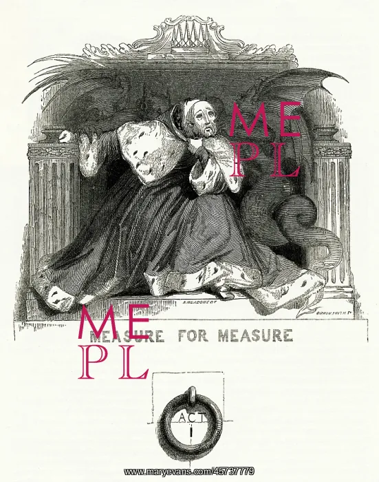 : Illustration, Measure for Measure, by William Shakespeare : Illustration, Measure for Measure, by William Shakespeare