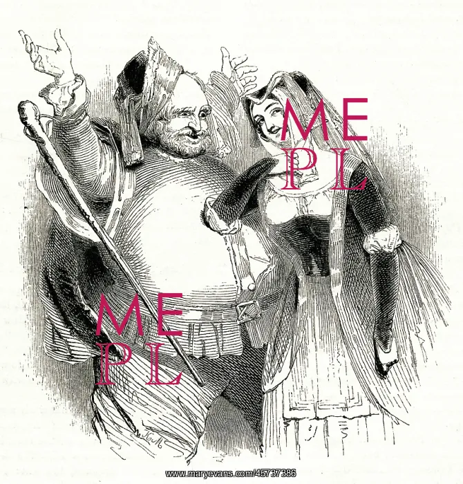 : Illustration, Merry Wives of Windsor, William Shakespeare : Illustration, Merry Wives of Windsor, William Shakespeare