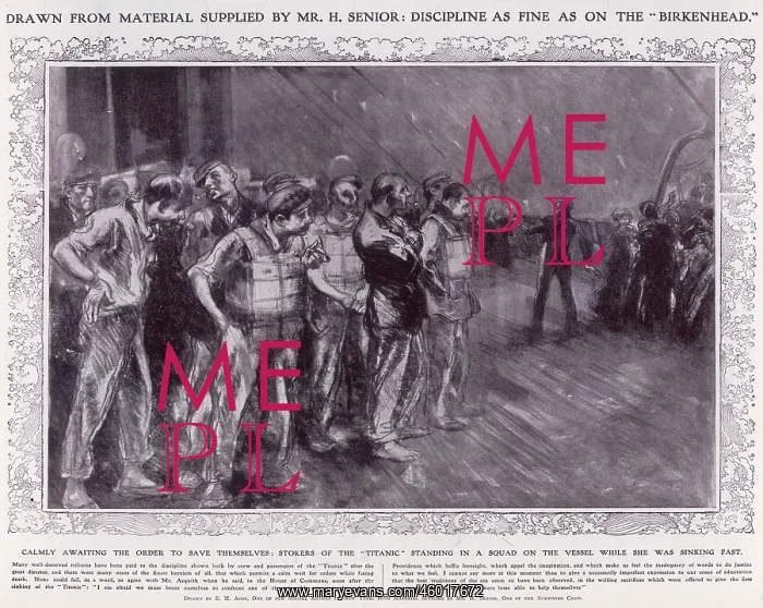 : An illustration of the last moments of the Titanic : An illustration of the last moments of the Titanic