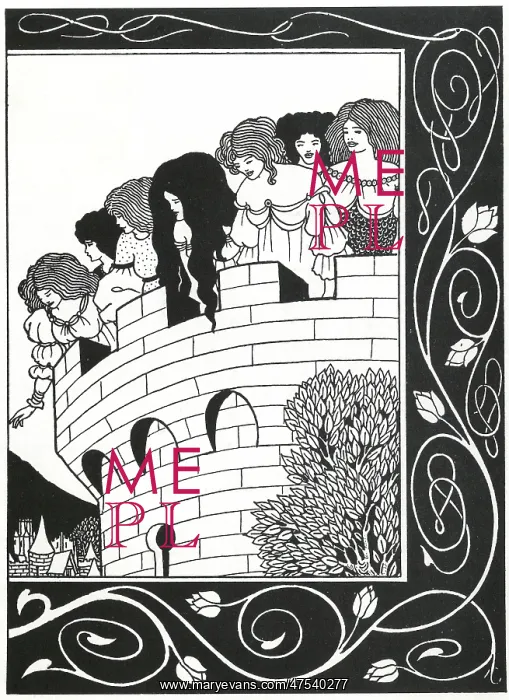 : Illustration to Morte d'Arthur by Aubrey Beardsley : Illustration to Morte d'Arthur by Aubrey Beardsley