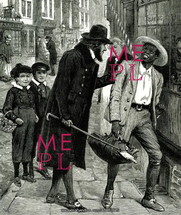 : Illustration, Mr Lisle recognised his slave : Illustration, Mr Lisle recognised his slave