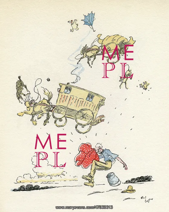 : Illustration, Mrs Tickler's Caravan : Illustration, Mrs Tickler's Caravan
