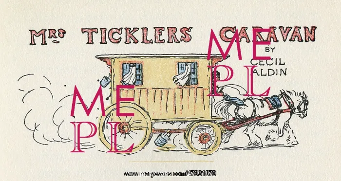 : Illustration, Mrs Tickler's Caravan : Illustration, Mrs Tickler's Caravan