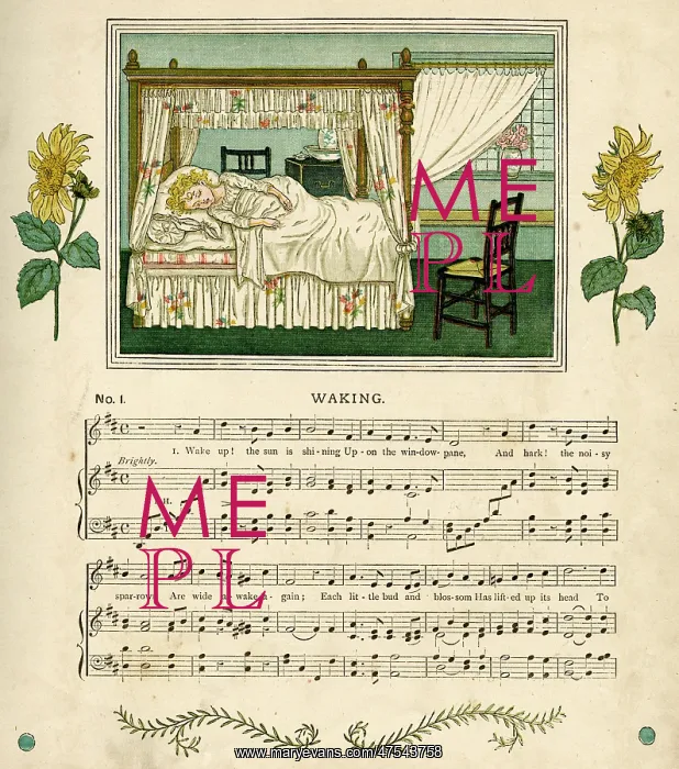 : Illustration with music, Waking : Illustration with music, Waking