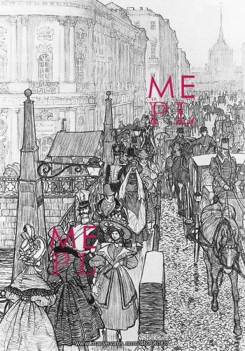 : Illustration to Nevsky Prospekt by Gogol : Illustration to Nevsky Prospekt by Gogol