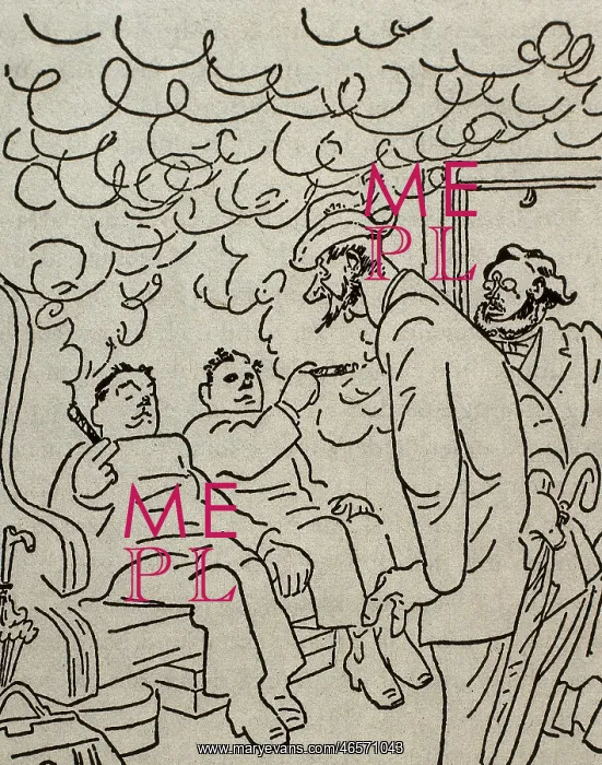  : Illustration by Olaf Gulbransson for the work Lausbubengesch