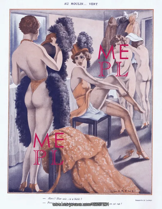: Illustration from Paris Plaisirs number 104, February 1931 : Illustration from Paris Plaisirs number 104, February 1931