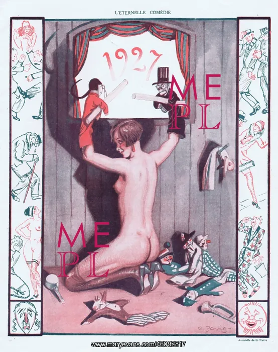 : Illustration from Paris Plaisirs number 54, December 1926 B : Illustration from Paris Plaisirs number 54, December 1926 B