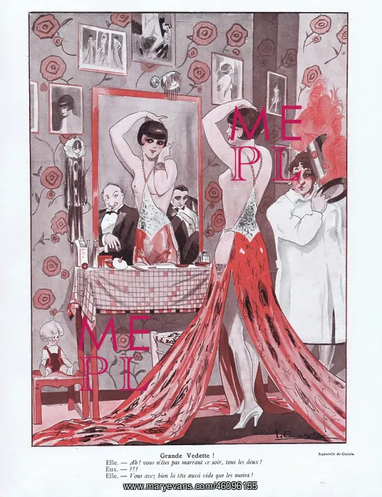 : Illustration from Paris Plaisirs number 77, November 1928 : Illustration from Paris Plaisirs number 77, November 1928