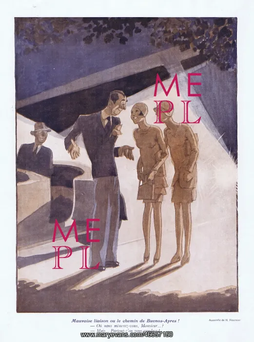 : Illustration from Paris Plaisirs number 78, December 1928 : Illustration from Paris Plaisirs number 78, December 1928